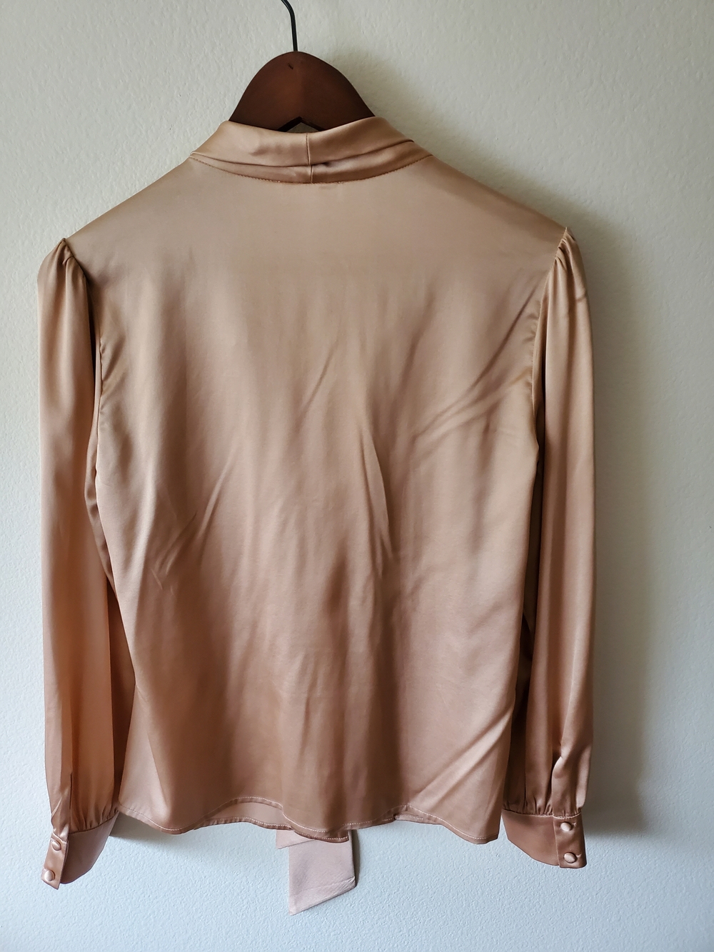 Gaâla Lena Silk Tie-Neck Blouse - Picture 3 of 9